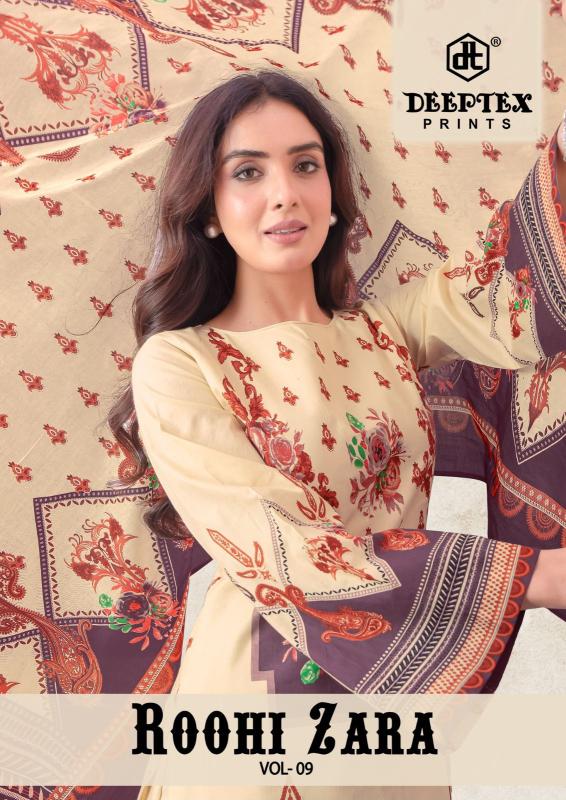 Deeptex roohi zara vol-9 cotton dress material wholesale shop